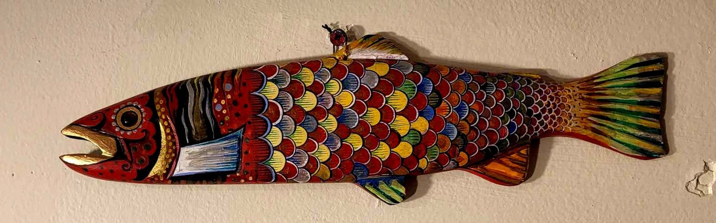 "Red Fish" Sculpture