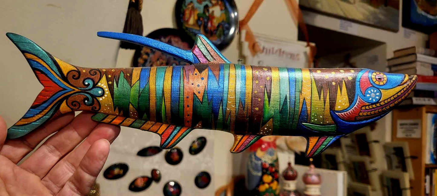 "Suspended Spirit" Fish Sculpture