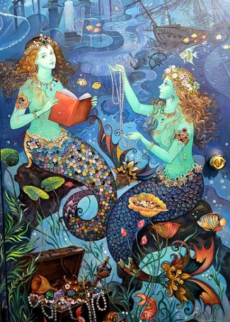 AC1001: Mermaids of the Literati Note Card