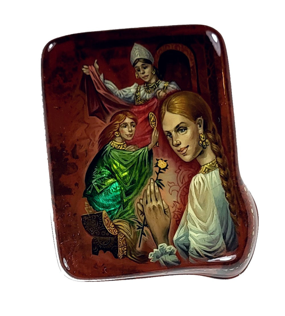 "The Scarlet Flower" Russia lacquer box