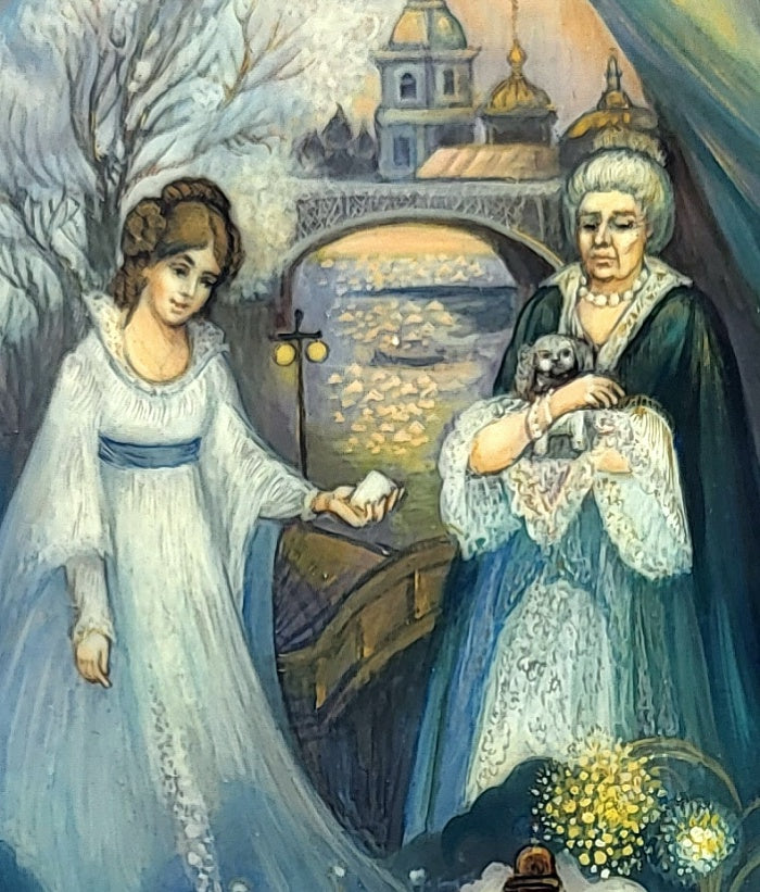 "Queen of Spades" lacquer box