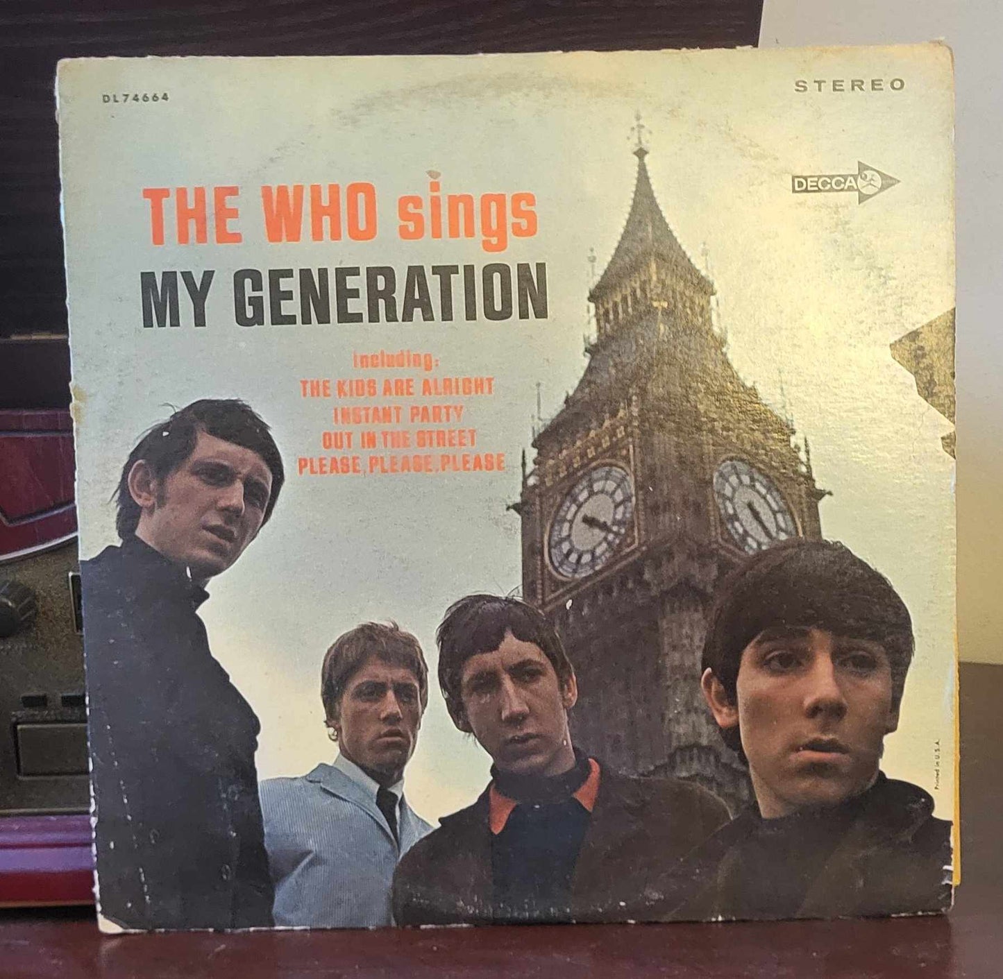 "The Who Sings My Generation" LP (Decca Records, DL74664, 1967)
