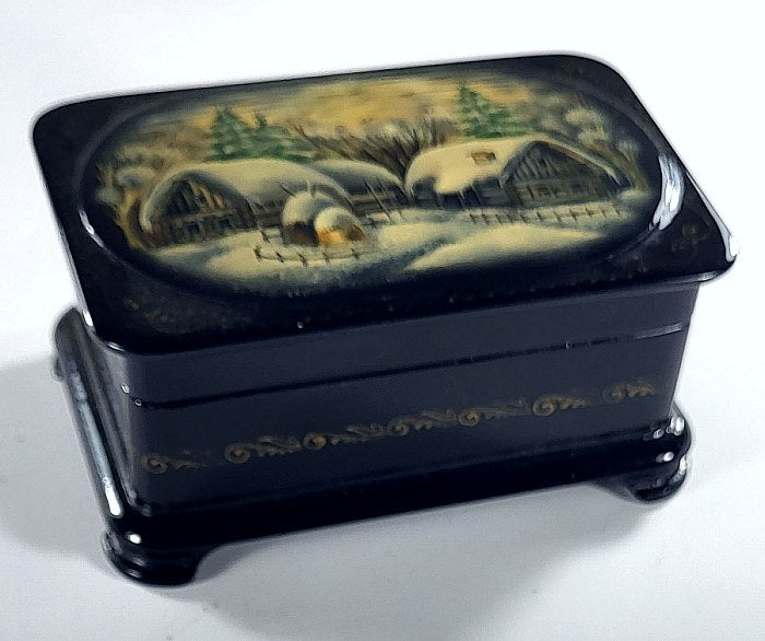 "In the Country" Russian lacquer box