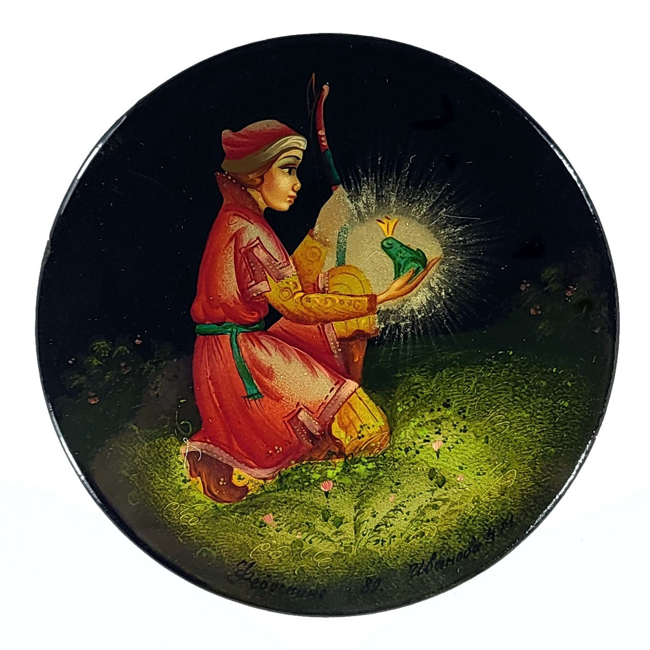 "The Frog Princess" Russian lacquer box