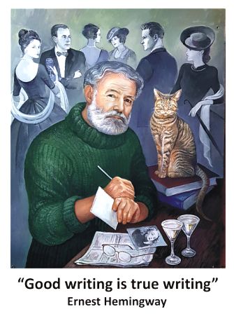 Ernest Hemingway Note Card