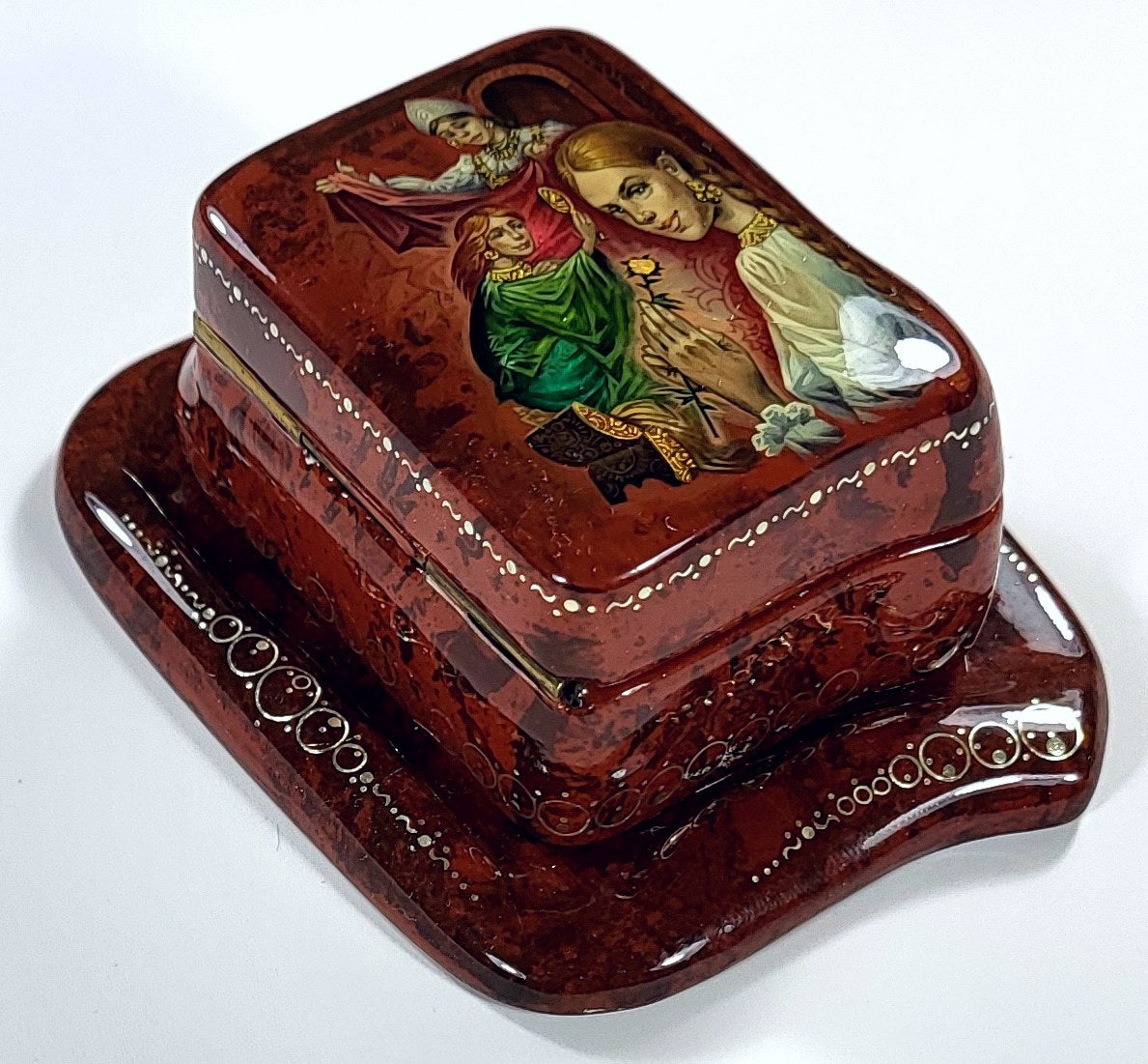 "The Scarlet Flower" Russia lacquer box