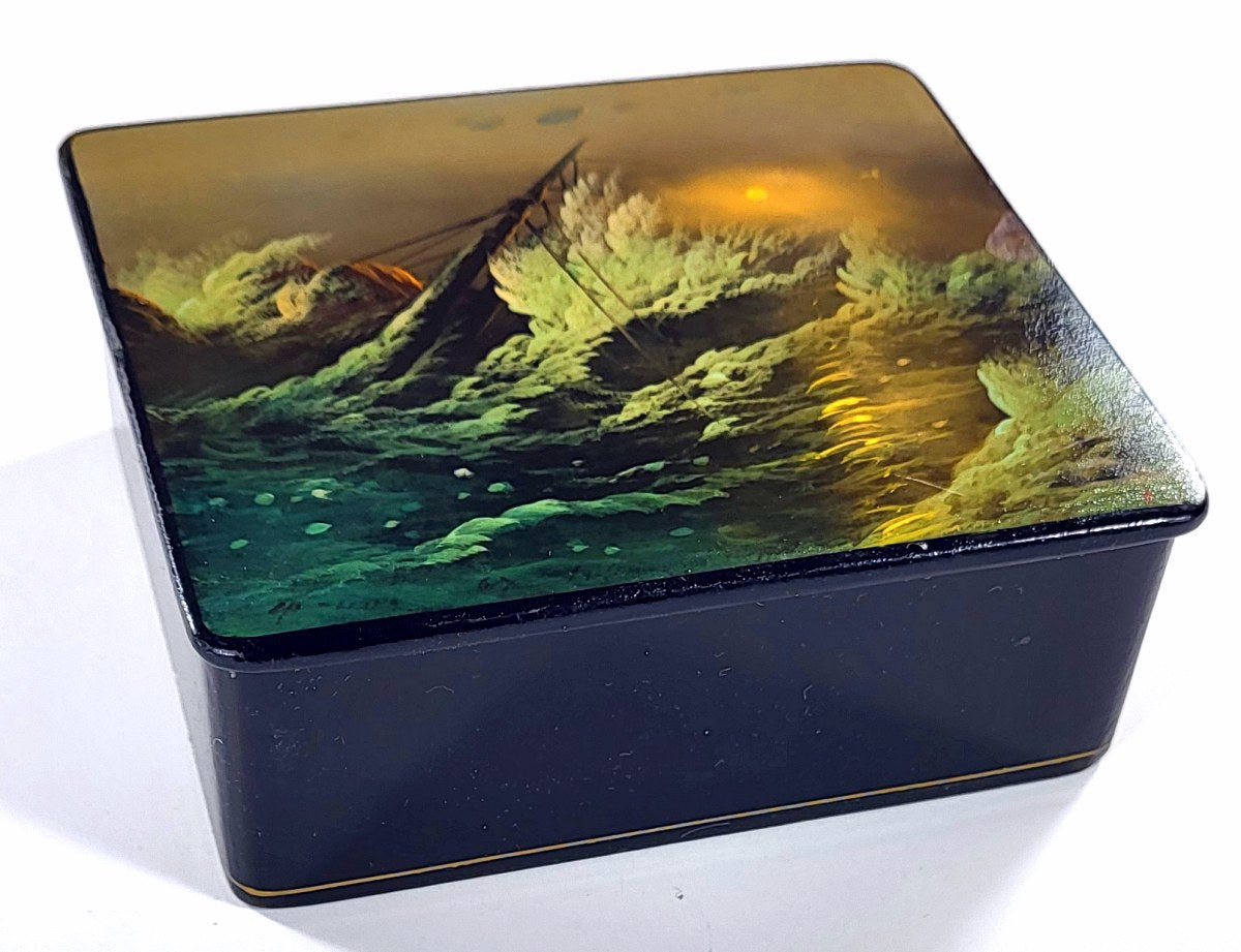 "The Sea" Russian lacquer box
