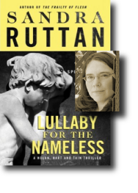 Book cover and Author: Lullaby for the Nameless by Sandra Ruttan